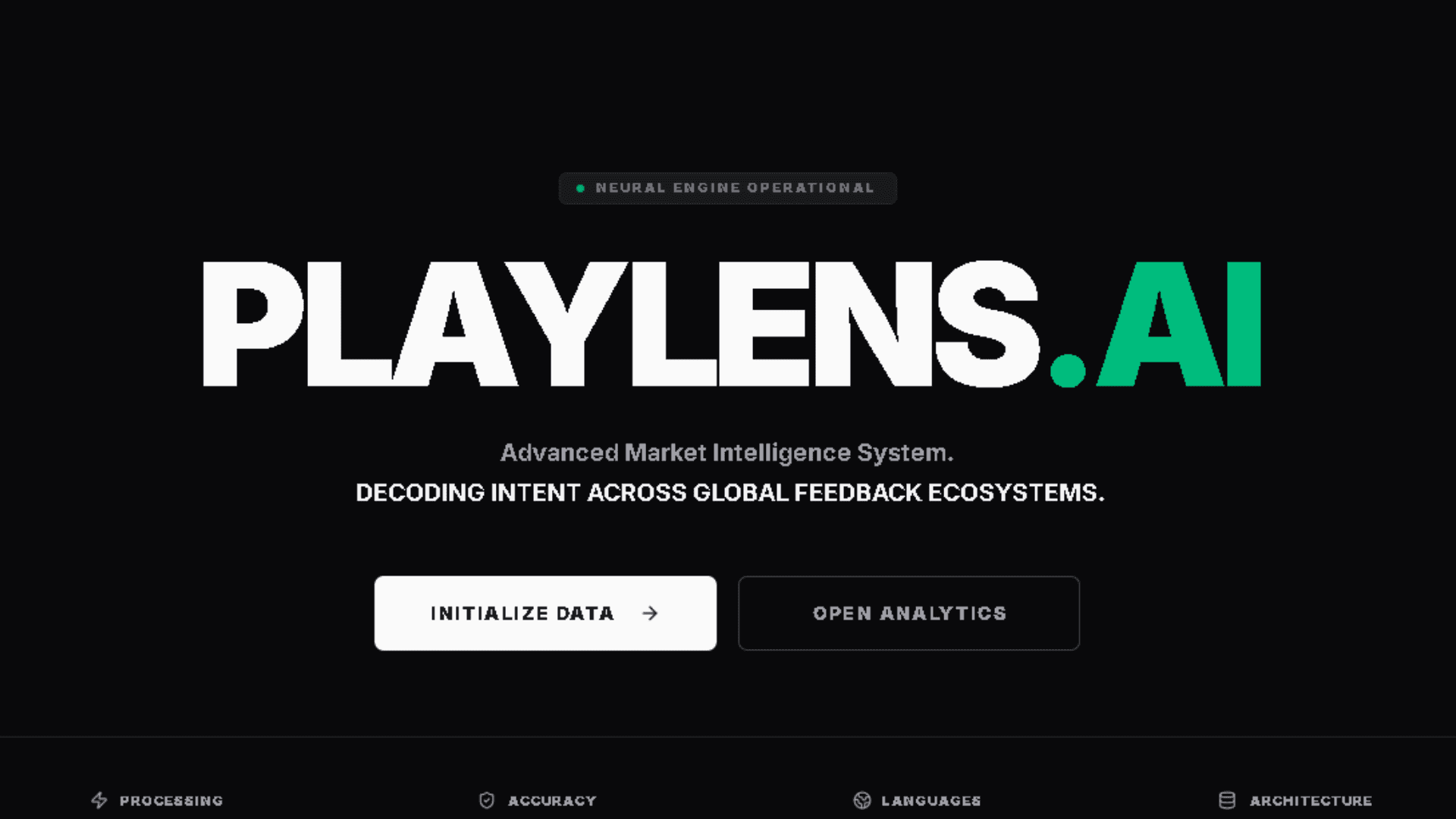 PlayLens AI | Neural Market Intelligence