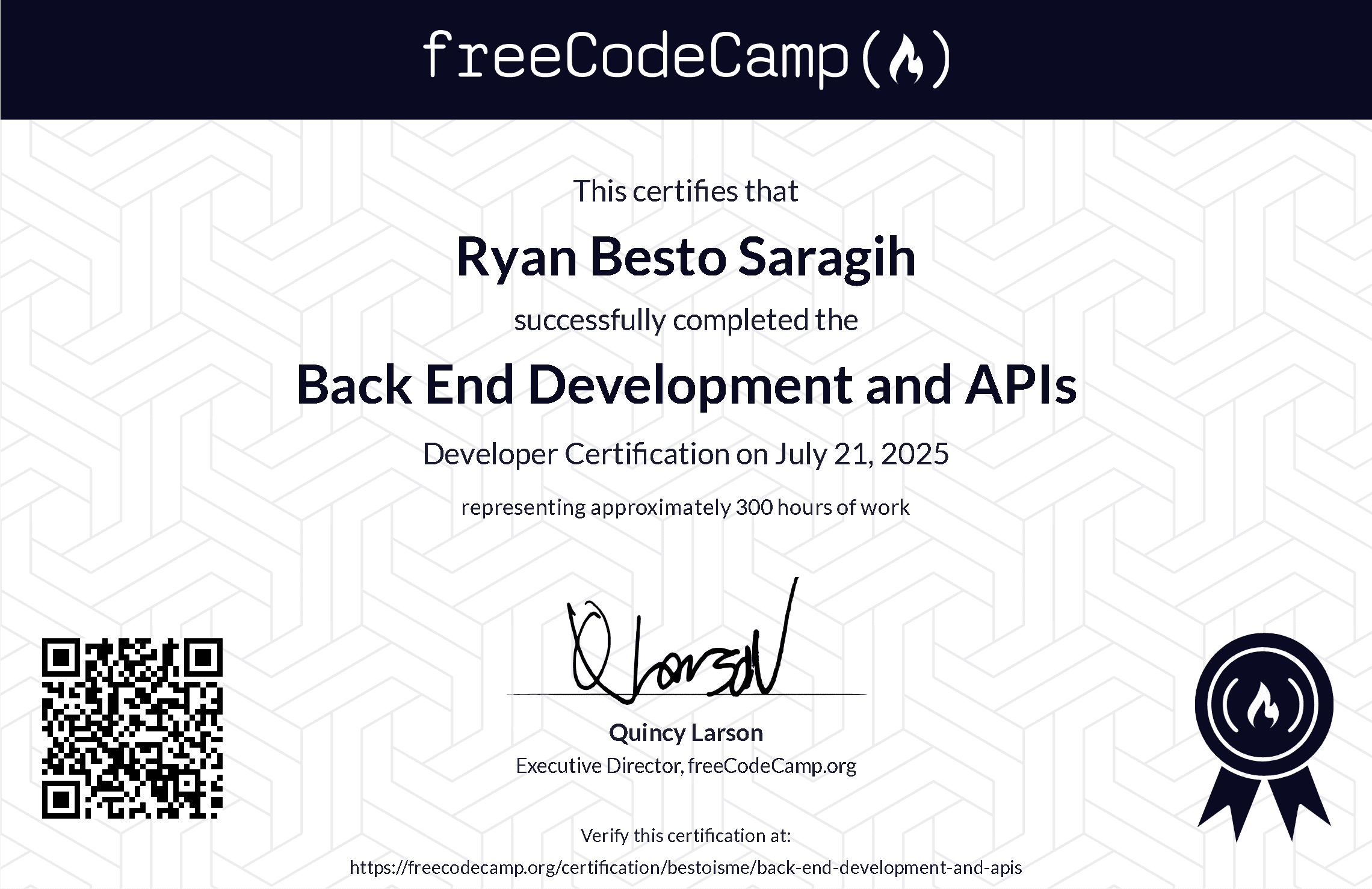 Back End Development and APIs