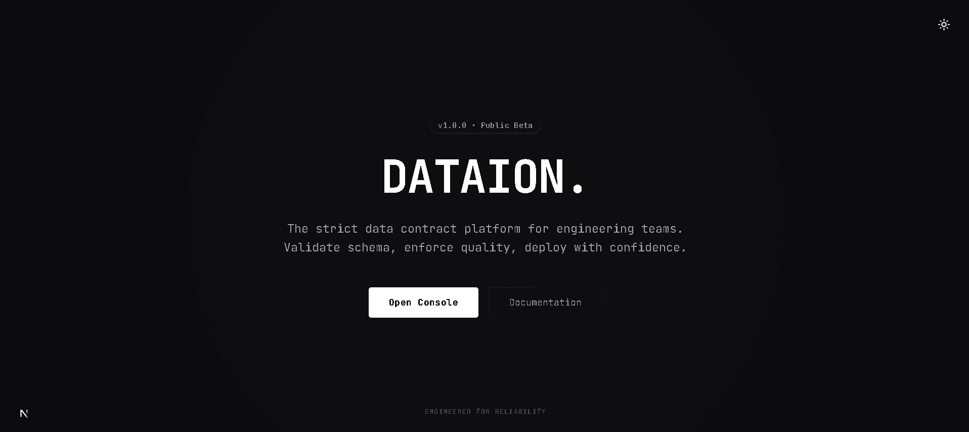 DATAION | Data Contract & AutoML Platform